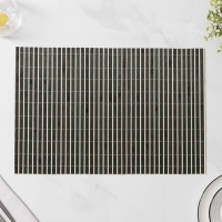 Салфетка сервировочная на стол &laquo;Соломка черная&raquo;, 45&times;30 см, цвет чёрный