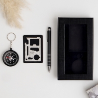 Набор подарочный 3в1 (ручка, компас, карта выживания)