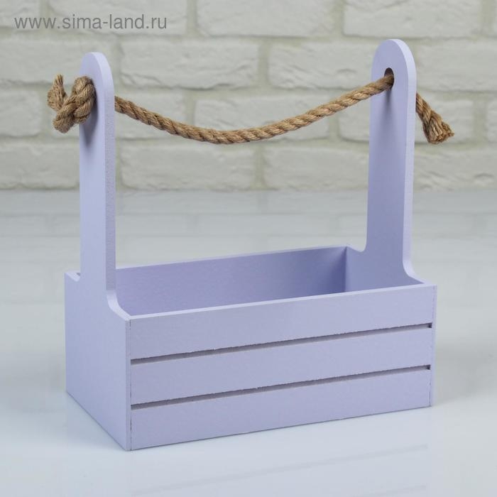 Набор кашпо деревянных 3 в 1 (29×18×33; 25×15×30; 21×12×23) Набор кашпо деревянных 3 в 1 (29×18×33; 25×15×30; 21×12×23) "Аром", лаванда