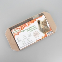 Когтеточка-лежанка для кошек "Пижон" из гофрокартона КРАФТ, 57 х 28,5 х 2,5 см