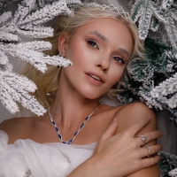 Набор 2 предмета: серьги, колье &laquo;Листопад&raquo; тонкий ромб, цвет бирюзово-белый в серебре, 45 см