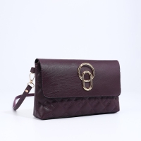 Сумка-клатч на магните, длинный ремень, цвет фиолетовый Сумка-клатч на магните, длинный ремень, цвет фиолетовый