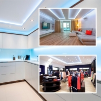 Светодиодная лента Apeyron 12В, SMD2835, 5 м, IP20, 9.6Вт/м, 120 LED/м, 6500К