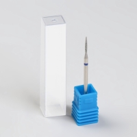 Фреза алмазная для маникюра «Игла», средняя зернистость, 1,2 × 10 мм, в пластиковом футляре Фреза алмазная для маникюра «Игла», средняя зернистость, 1,2 × 10 мм, в пластиковом футляре