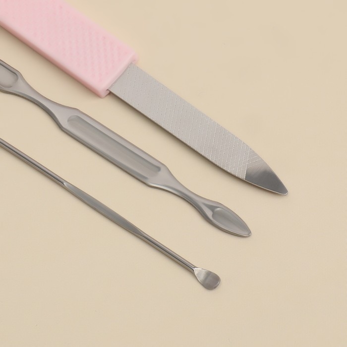 Набор маникюрный «Juice», 7 предметов, в футляре, цвет МИКС Набор маникюрный «Juice», 7 предметов, в футляре, цвет МИКС