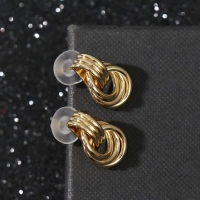 Серьги металл &laquo;Узелок&raquo; надежда, цвет золото