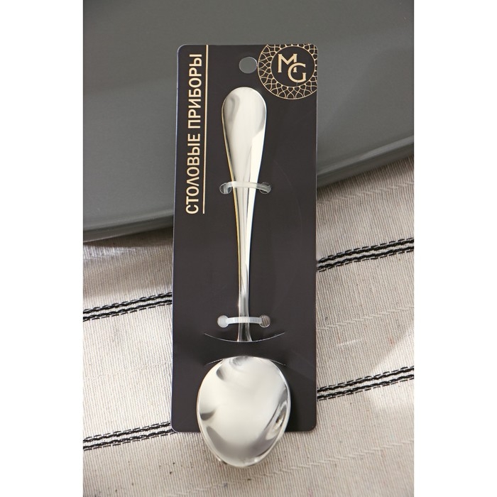 Ложка чайная из нержавеющей стали &laquo;Батиста&raquo;, длина 14 см, цвет серебряный