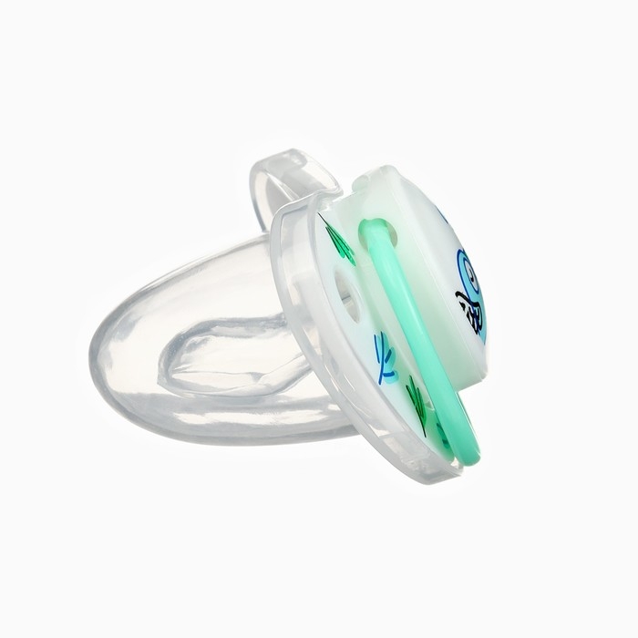 Соска - пустышка ортодонтическая &laquo;Птички&raquo;, +6 мес., цвет зеленый