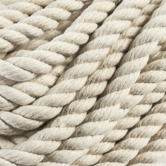 Канат хлопчатобумажный 10 мм (20 м) белый, Моток Канат хлопчатобумажный 10 мм (20 м) белый, Моток