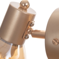 Бра "Джуди" 1х60Вт Е14 Золото 21х10х19см Бра "Джуди" 1х60Вт Е14 Золото 21х10х19см