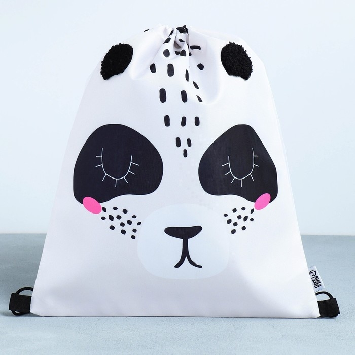 Мешок для обуви «Красотка панда» с дополнительными элементами, 30 х 40 см Мешок для обуви «Красотка панда» с дополнительными элементами, 30 х 40 см