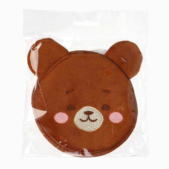 Мочалка детская &laquo;Мишка&raquo; 11х10 см, Крошка Я