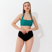 Топ купальный женский MINAKU на завязках, цвет зеленый размер 50 Топ купальный женский MINAKU на завязках, цвет зеленый размер 50