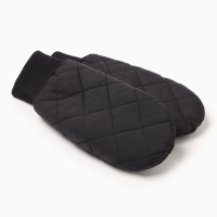 Варежки женские MINAKU, цвет черный, 24 см Варежки женские MINAKU, цвет черный, 24 см