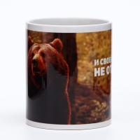 Кружка с сублимацией &laquo;Медведь&raquo; герб, 320 мл