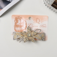 Заколка-автомат для волос "Ливия" цветок стиль, 8,5 см, золото Заколка-автомат для волос "Ливия" цветок стиль, 8,5 см, золото