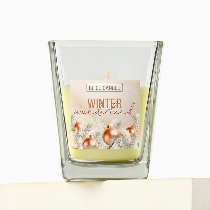 Свеча новогодняя &laquo;Новогоднее приключение&raquo;, на Новый год, аромат ваниль, 6,8 х 8 см