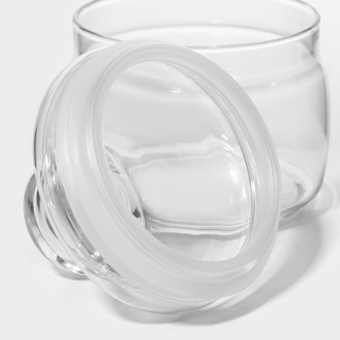 Банка для сыпучих продуктов Paşabah&ccedil;e Cesni, 420 мл, стекло, прозрачная