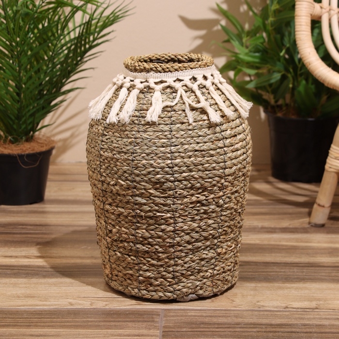 Ваза плетёная, напольная 25х25х34 см Ваза плетёная, напольная 25х25х34 см