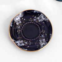 Блюдце "Яна", d-13см, кобальтовая глазурь