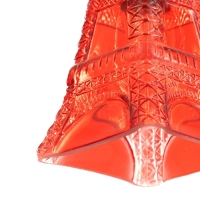 Светильник подвесной "Эйфель" Е14 40Вт красный 8х8х27-127см