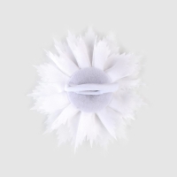 Выпускной. Бант для волос на резинке, белый, 11 см, Принцессы Выпускной. Бант для волос на резинке, белый, 11 см, Принцессы