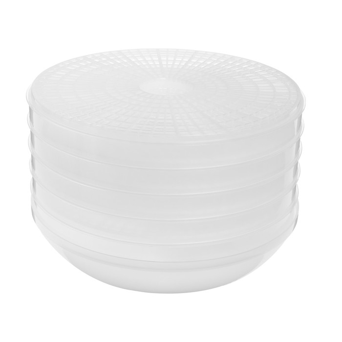 Сушилка для овощей и фруктов Капелька К-700, 125 Вт, 5 ярусов, 19 л, белая