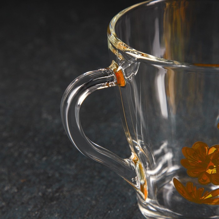 Кружка стеклянная &laquo;Бабочка 3D&raquo;, 250 мл