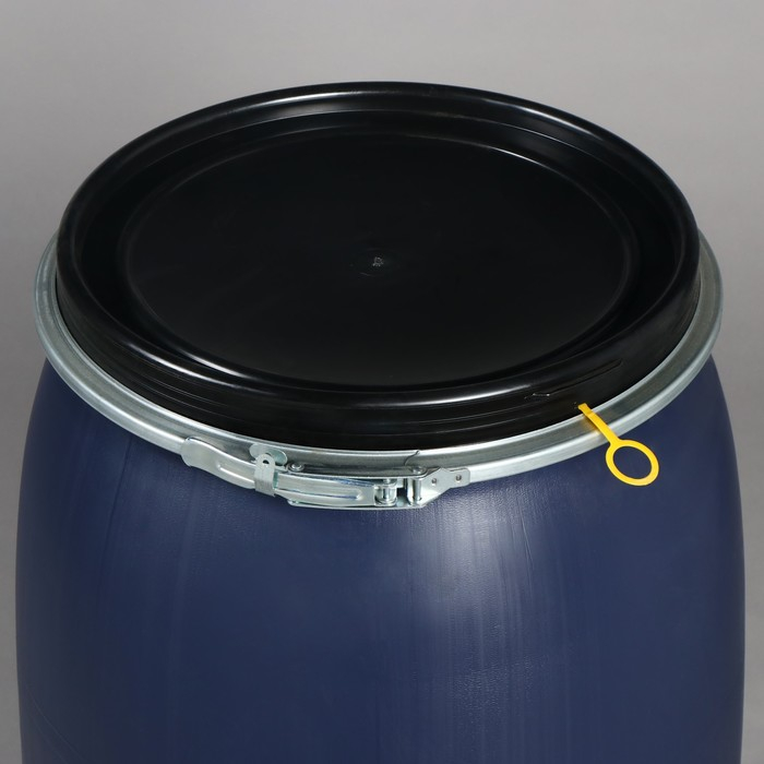 Бочка пищевая, 127 л, с крышкой, синяя, Оpen Top Бочка пищевая, 127 л, с крышкой, синяя, Оpen Top