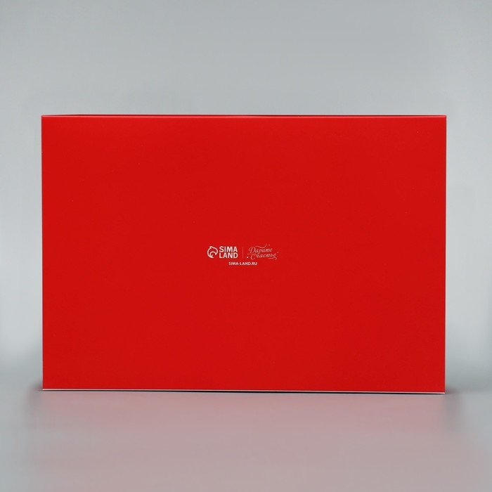 Коробка для капкейков складная с двусторонним нанесением &laquo;С Новым годом&raquo;, 25 х 17 х 10 см, Новый год