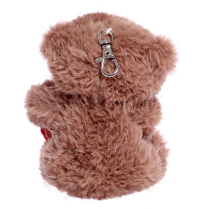 Мягкая игрушка &laquo;Мишка с сердцем&raquo;, цвет коричневый, 14 см