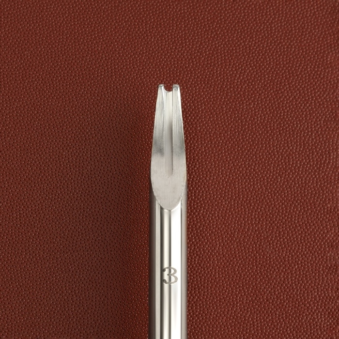 Торцбил-кромкорез для кожи, шаг 1 мм, 14,6 &times; 2,5 см