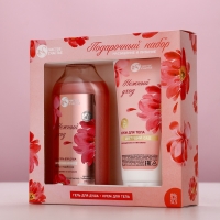 Подарочный набор "Насыщение и питание", гель для душа,300 мл и крем для тела,200 мл