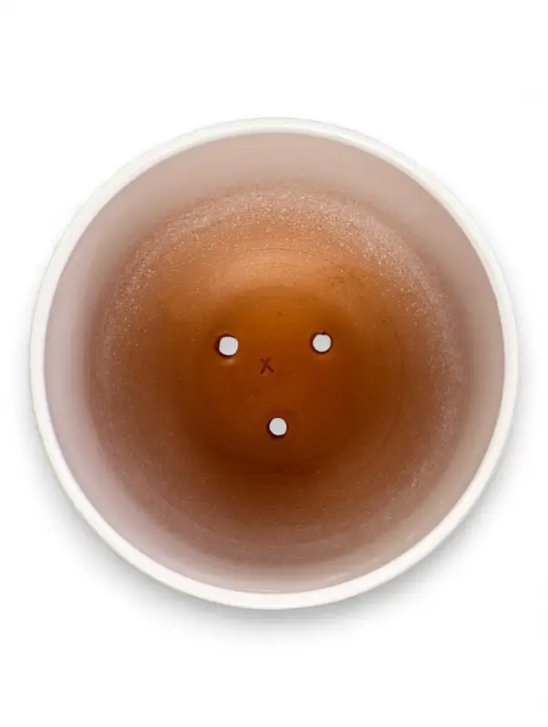 Горшок цветочный с поддоном 3 л, d18/h15,5 см белый керамика, "Перл" (М)