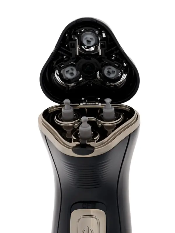 Электробритва Sakura SA-5417BK, роторная, 3 головик, триммер, чёрная