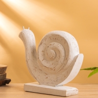 Сувенир &laquo;Улитка&raquo;, 25&times;9&times;32 см, дерево, белый