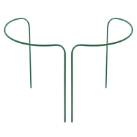 Кустодержатель, d = 40 см, h = 60 см, ножка d = 1 см, металл, набор 2 шт., зелёный