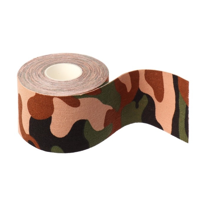 Кинезио - тейп, 5 см &times; 5 м, цвет камуфляж