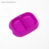Миска 2 х 200 мл, пурпурная