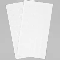 Стикеры эпоксидные прозрачные заготовки 3D 100 шт 2,5 x 2,5 см + самоклеящаяся бумага