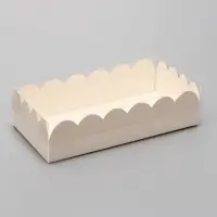 Коробка для печенья, белая, 10&times;20&times;5 см