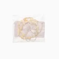 Браслет на ногу, анклет, длина 20 см, белый