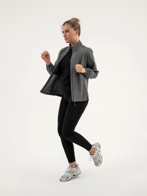 Ветровка женская Resport, р. 48, цвет серый, спортивная Ветровка женская Resport, р. 48, цвет серый, спортивная