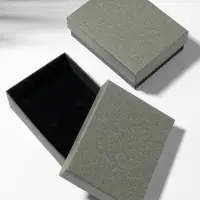 Коробочка подарочная под набор &laquo;Лофт&raquo;, 7&times;9 см, серая, вставка чёрная