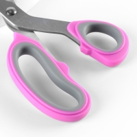 Ножницы портновские, скошенное лезвие, 8", 21 см, цвет МИКС