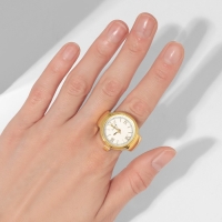 Кольцо «Время» часы круг, цвет золото Кольцо «Время» часы круг, цвет золото