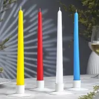 Свечи античные, 2,3х 24,5 см, 5 ч, 55 г, разноцветные