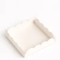 Коробка для печенья, белая, 14&times;10.5&times;2.5 см