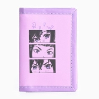 Кошелёк детский на липучке &laquo;Комиксы&raquo;, сиреневый цвет