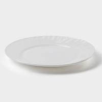 Тарелка десертная Avvir &laquo;Регал&raquo;, d=20 см, стеклокерамика, цвет белый